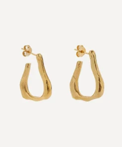 Alighieri Earrings^24ct Gold-Plated The Link of Wanderlust Hoop Earrings