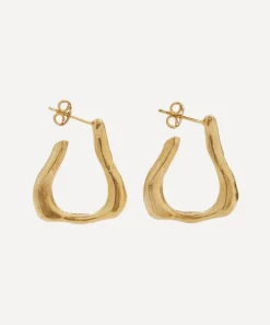 Alighieri Earrings^24ct Gold-Plated The Link of Wanderlust Hoop Earrings
