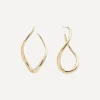 SHASHI Earrings^14ct Gold-Plated Tulip Hoop Earrings