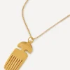 Alighieri Necklaces^24ct Gold-Plated Vanity Comb Pendant Necklace