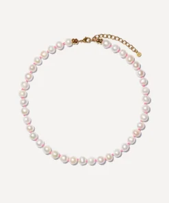 Bon Bon Jewellery Club Necklaces^14ct Gold-Plated Vermeil Brass Freshwater Pearl Necklace