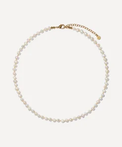 Bon Bon Jewellery Club Necklaces^14ct Gold-Plated Vermeil Brass Freshwater Pearl Necklace