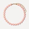 Bon Bon Jewellery Club Necklaces^14ct Gold-Plated Vermeil Brass Peach Shell Pearl Necklace
