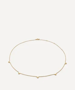 Monica Vinader Necklaces^18ct Gold-Plated Vermeil Silver Heart Station Chain Necklace