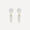 Laura Vann Earrings^18ct Gold-Plated Vermeil Silver Nicola Freshwater Pearl Drop Earrings