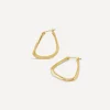 Dinny Hall Earrings^22ct Gold-Plated Vermeil Silver Thalassa Medium Faceted Hoop Earrings