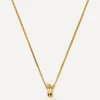 Missoma Necklaces^18ct Gold-Plated Vermeil Silver Pearl Ridge Pendant Chain Necklace