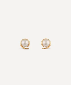 Dinny Hall Earrings|Earrings^22ct Gold-Plated Vermeil Silver Toro Pearl Stud Earrings