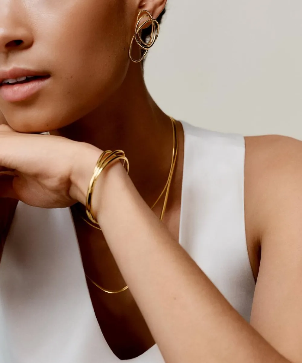 Monica Vinader Earrings^18ct Gold-Plated Vermeil Silver Nura Cocktail Earrings