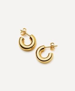 Missoma Earrings^18ct Gold-Plated Vermeil Silver Chubby Small Hoop Earrings
