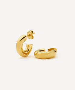 Missoma Earrings^18ct Gold-Plated Vermeil Silver Chubby Small Hoop Earrings