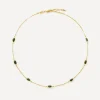 Missoma Necklaces^18ct Gold-Plated Vermeil Silver Magma Gemstone Charm Choker Necklace