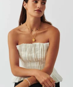 Missoma Necklaces^18ct Gold-Plated Vermeil Silver Magma Gemstone Charm Choker Necklace