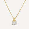 Dinny Hall Necklaces^22ct Gold-Plated Vermeil Silver Gem-Set Duo Pendant Necklace