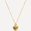 Missoma Necklaces^18ct Gold-Plated Vermeil Silver Ridge Heart Pendant Necklace