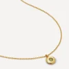 Monica Vinader Necklaces^18ct Gold-Plated Vermeil Silver Peridot Birthstone Pendant Necklace