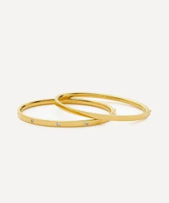 Missoma Bracelets^18ct Gold-Plated Vermeil Silver Interstellar Hinged Bangle Bracelet