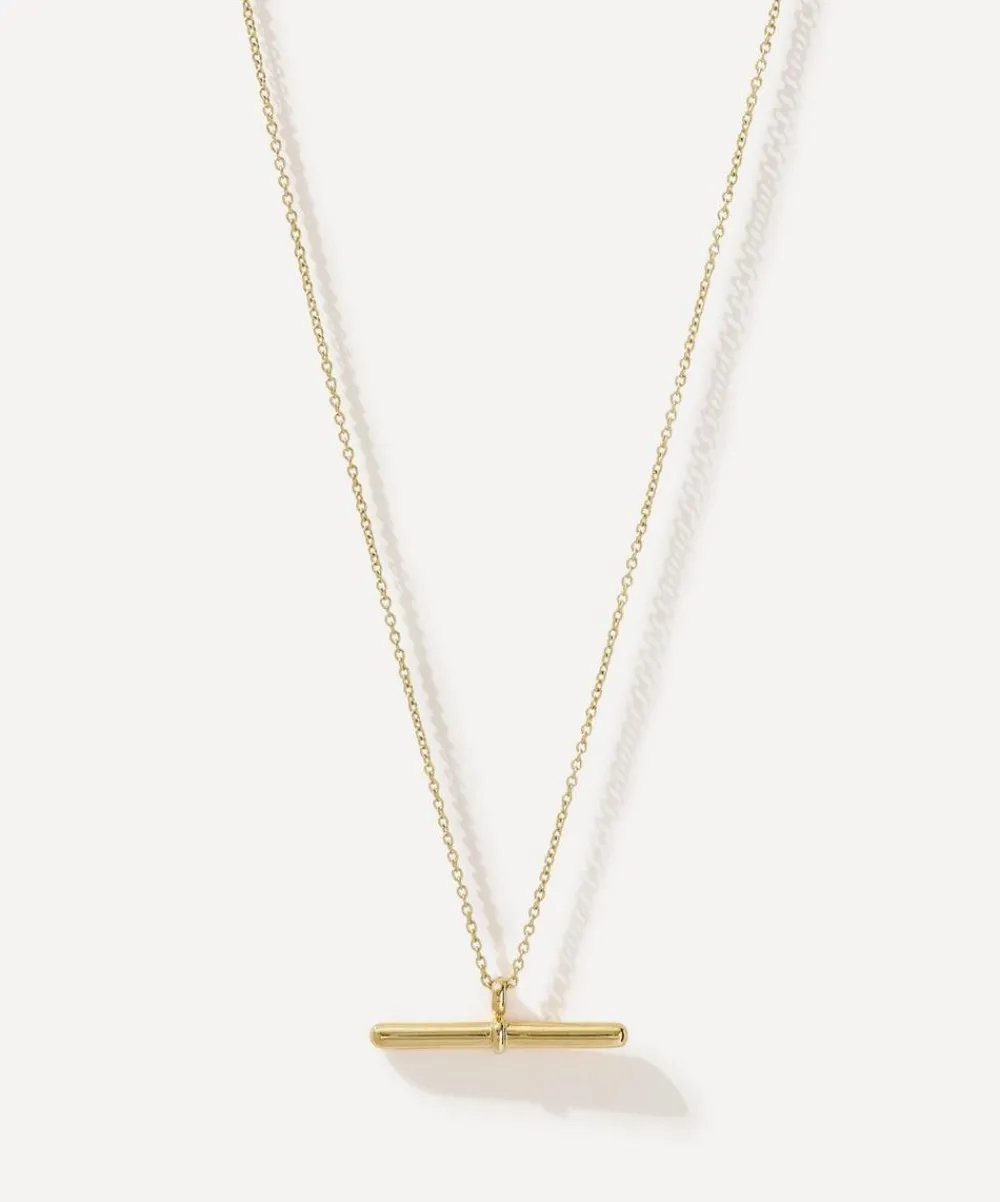 Otiumberg Necklaces^14ct Gold-Plated Vermeil Silver Vestige Toggle Pendant Necklace