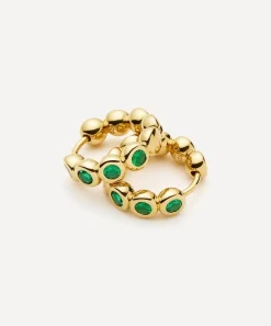 Missoma Earrings^18ct Gold-Plated Vermeil Silver Tennis Small Hoop Earrings