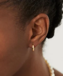 Missoma Earrings^18ct Gold-Plated Vermeil Silver Tunnel Mini Hoop Earrings