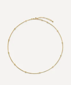 Monica Vinader Necklaces^18ct Gold-Plated Vermeil Silver Beaded Rope Chain Necklace