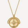 Astley Clarke Necklaces^18ct Gold-Plated Vermeil Silver Celestial Spinner Locket Necklace