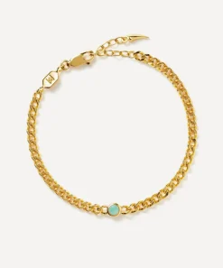 Missoma Bracelets^18ct Gold-Plated Vermeil Silver March Birthstone Chain Bracelet