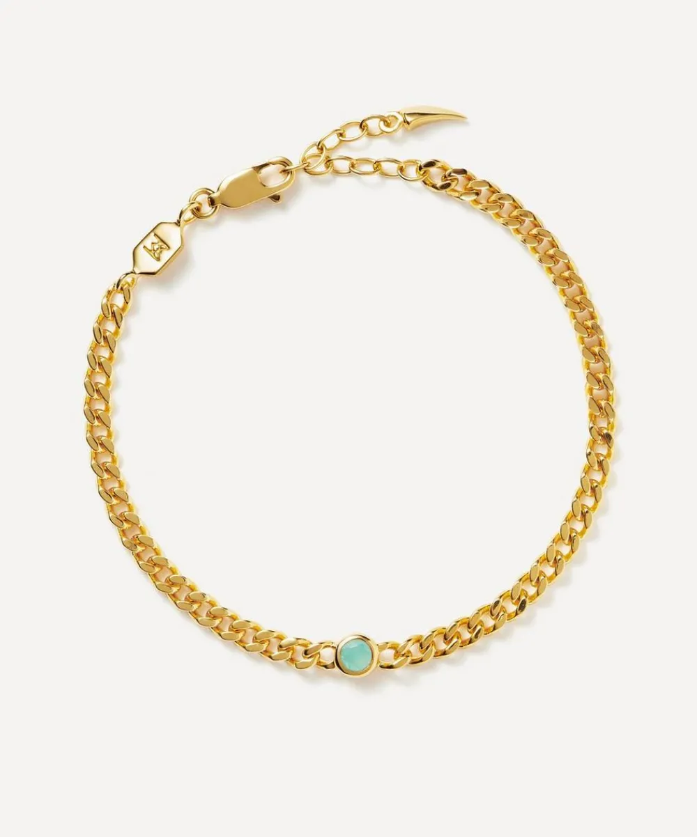 Missoma Bracelets^18ct Gold-Plated Vermeil Silver March Birthstone Chain Bracelet
