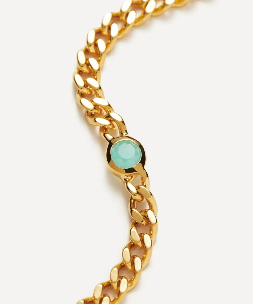 Missoma Bracelets^18ct Gold-Plated Vermeil Silver March Birthstone Chain Bracelet