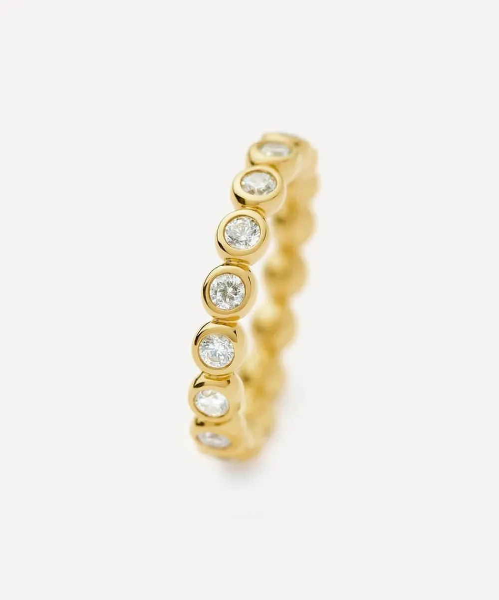 Missoma Rings^18ct Gold-Plated Vermeil Silver Tennis Eternity Stacking Ring