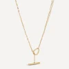 Dinny Hall Necklaces^22ct Gold-Plated Vermeil Silver Thalassa Faceted Medium T-Bar Lariat Pendant Necklace