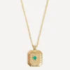 Missoma Necklaces^18ct Gold-Plated Vermeil Silver Engravable May Birthstone Star Ridge Pendant Necklace