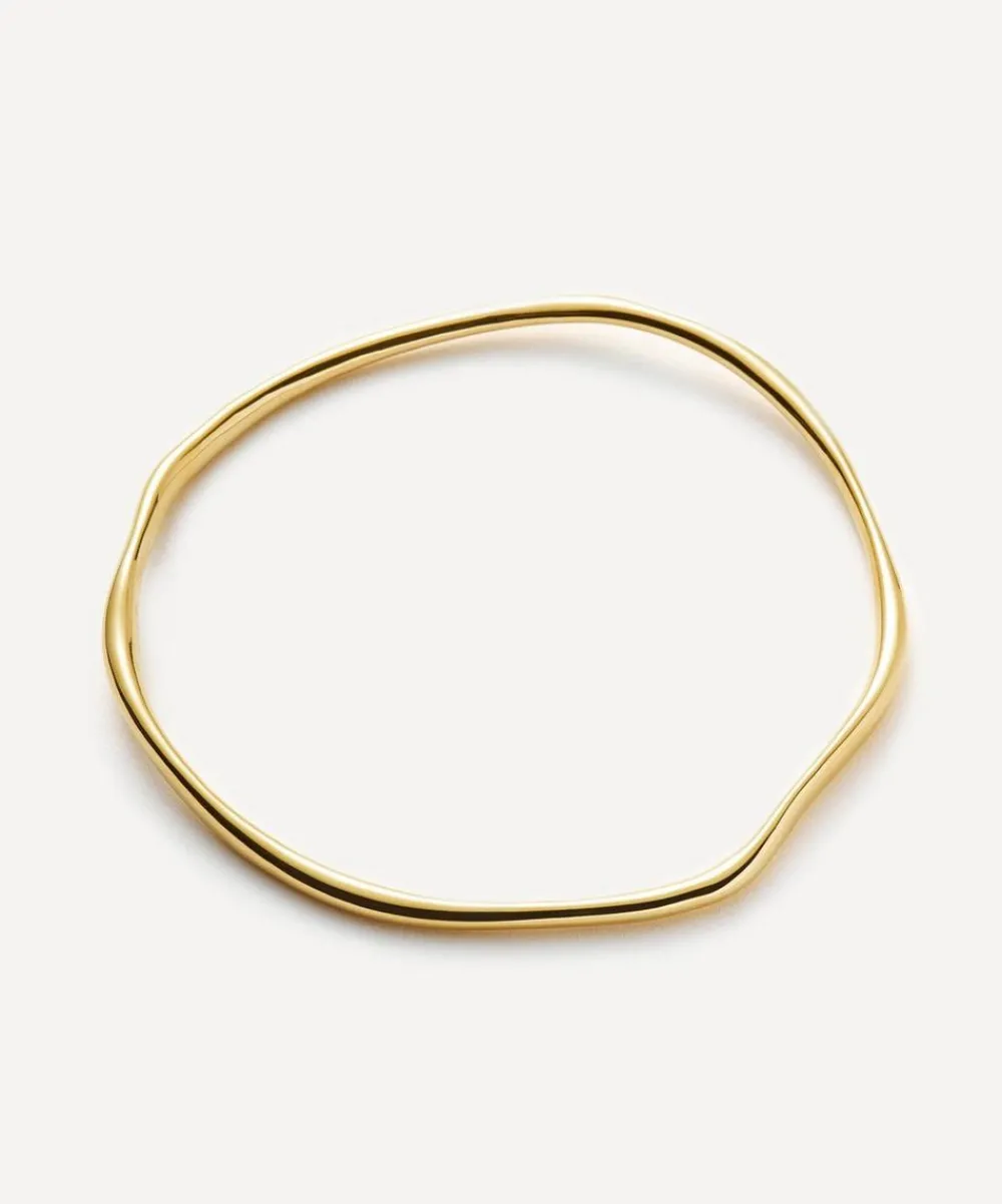 Missoma Bracelets^18ct Gold-Plated Vermeil Silver Molten Ripple Bangle Bracelet