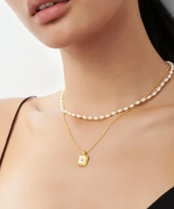 Missoma Necklaces^18ct Gold-Plated Vermeil Silver Engravable June Birthstone Star Ridge Pendant Necklace