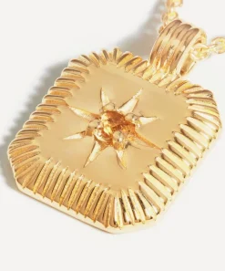 Missoma Necklaces^18ct Gold-Plated Vermeil Silver Engravable November Birthstone Star Ridge Pendant Necklace