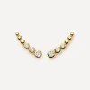 Missoma Earrings^18ct Gold-Plated Vermeil Silver Tennis Climber Stud Earrings