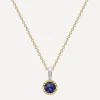 Dinny Hall Necklaces^22ct Gold-Plated Vermeil Silver September Sapphire Birthstone Pendant Necklace