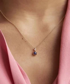 Dinny Hall Necklaces^22ct Gold-Plated Vermeil Silver September Sapphire Birthstone Pendant Necklace