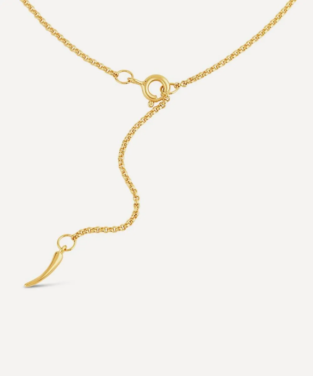 Dinny Hall Charms & Pendants^22ct Gold-Plated Vermeil Silver Toro Horn Pendant Necklace
