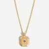 Missoma Necklaces^18ct Gold-Plated Vermeil Silver Engravable October Birthstone Star Ridge Pendant Necklace