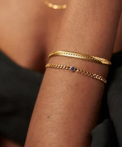 Missoma Bracelets^18ct Gold-Plated Vermeil Silver September Birthstone Chain Bracelet