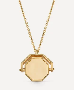 Astley Clarke Necklaces^18ct Gold-Plated Vermeil Silver Celestial Sunrise Spinner Locket Necklace