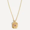 Missoma Necklaces^18ct Gold-Plated Vermeil Silver Engravable February Birthstone Star Ridge Pendant Necklace