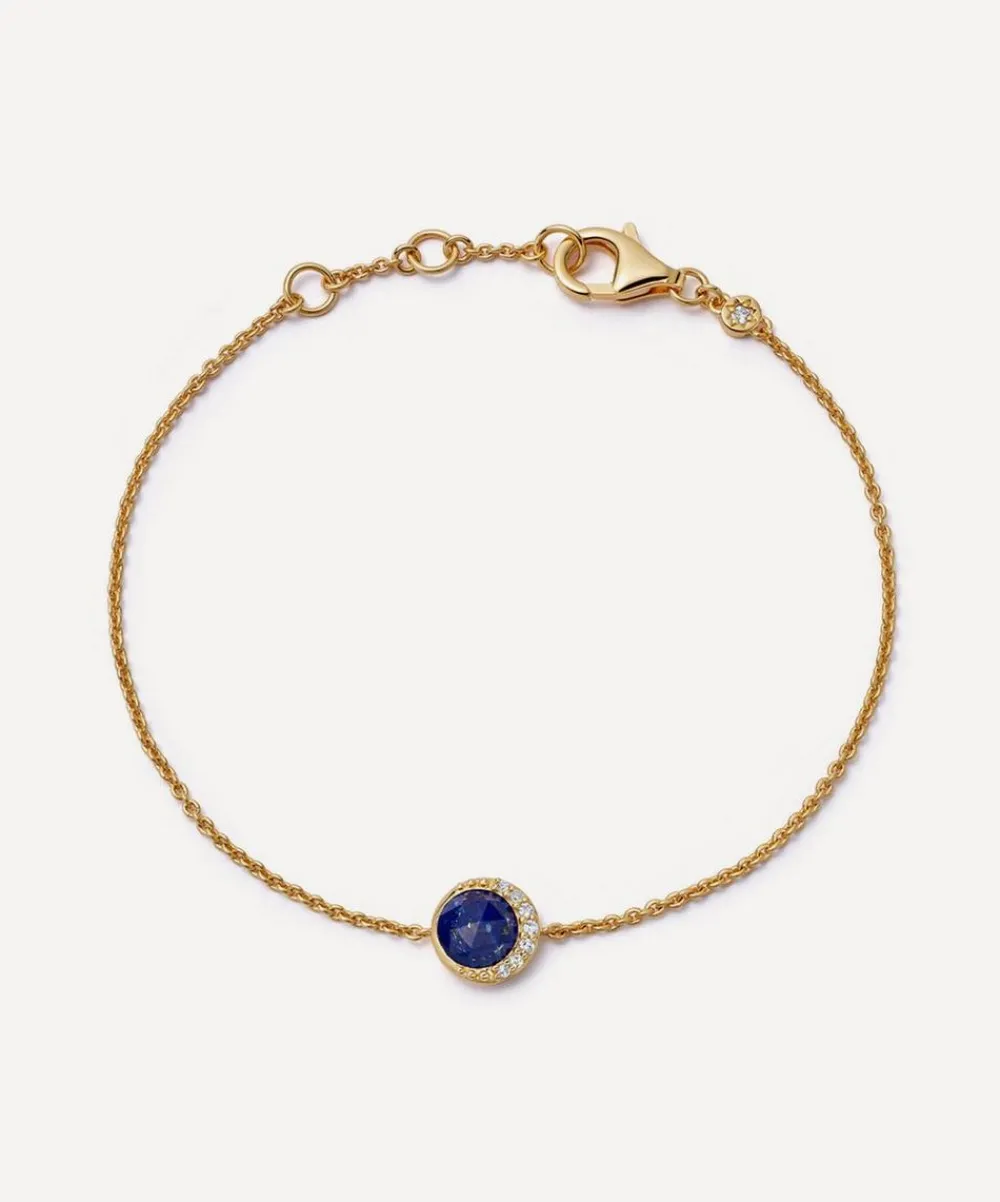 Astley Clarke Bracelets^18ct Gold-Plated Vermeil Silver Luna Lapis Bracelet