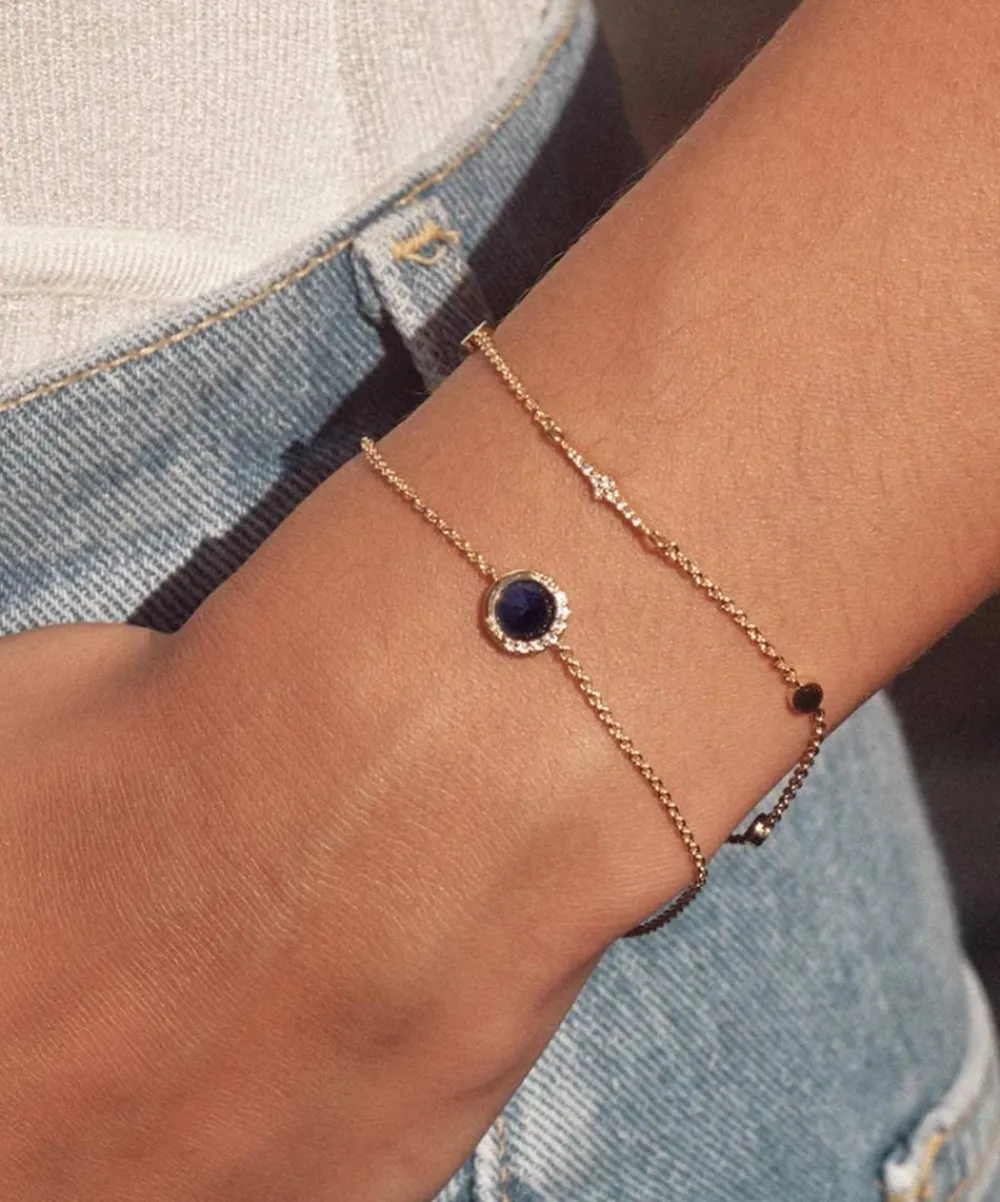 Astley Clarke Bracelets^18ct Gold-Plated Vermeil Silver Luna Lapis Bracelet