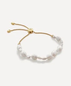 Monica Vinader Bracelets^18ct Gold-Plated Vermeil Silver Nura Pearl Bracelet