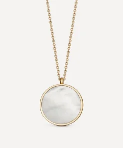 Astley Clarke Necklaces^18ct Gold-Plated Vermeil Silver Stilla Mother of Pearl Locket Necklace