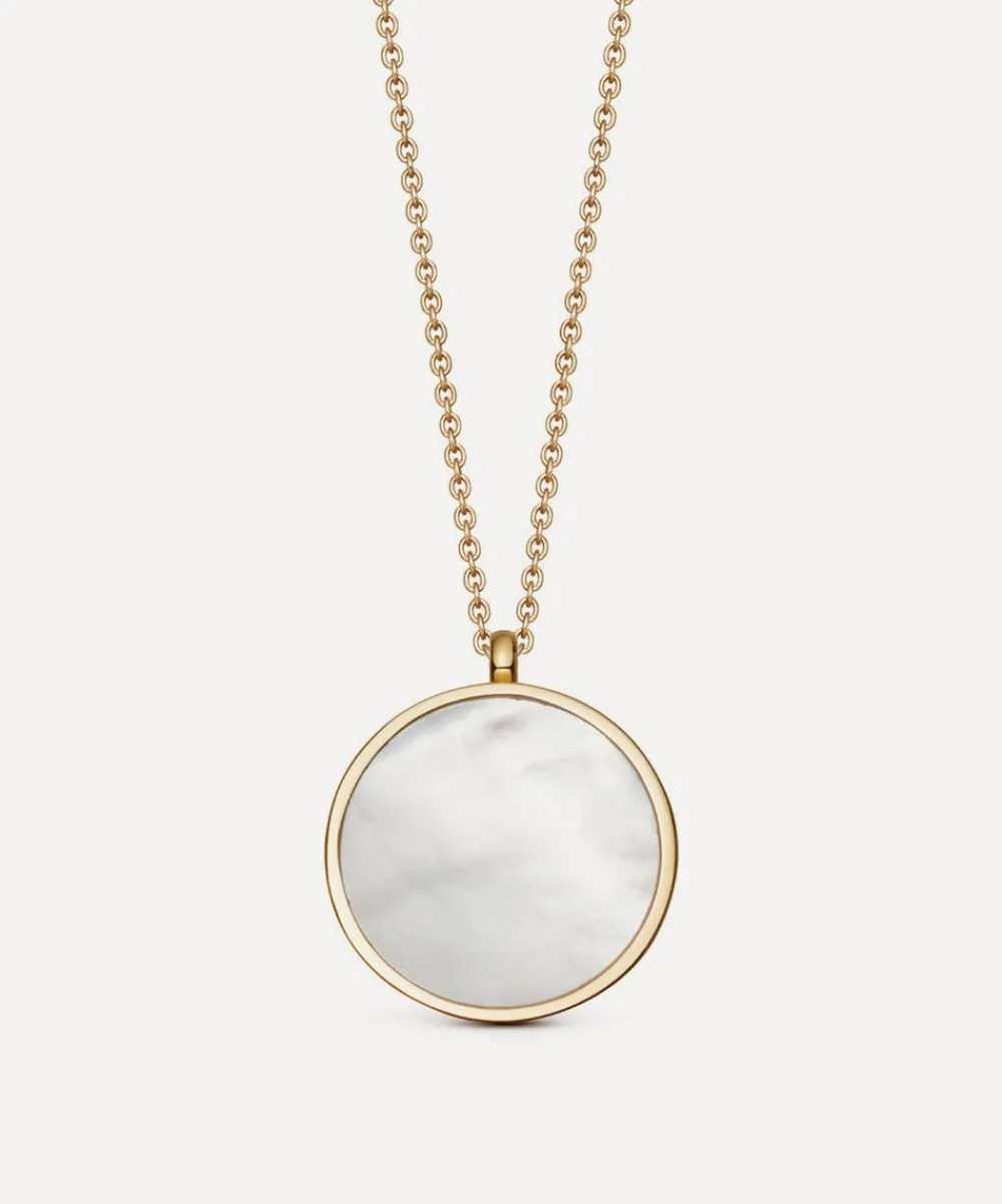 Astley Clarke Necklaces^18ct Gold-Plated Vermeil Silver Stilla Mother of Pearl Locket Necklace