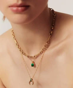 Missoma Necklaces^18ct Gold-Plated Vermeil Silver Lucy Williams Malachite Horn Pendant Necklace