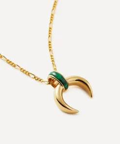 Missoma Necklaces^18ct Gold-Plated Vermeil Silver Lucy Williams Malachite Horn Pendant Necklace
